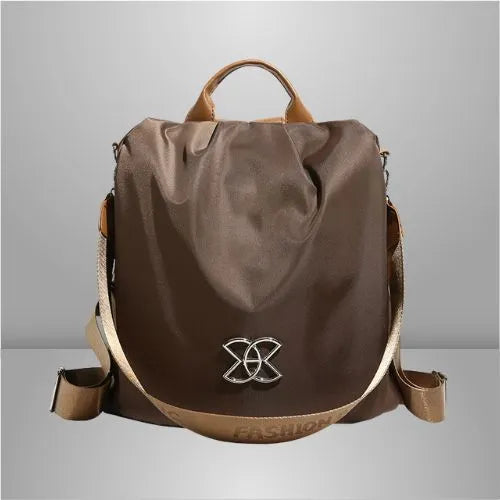 sac a dos femme antivol brun