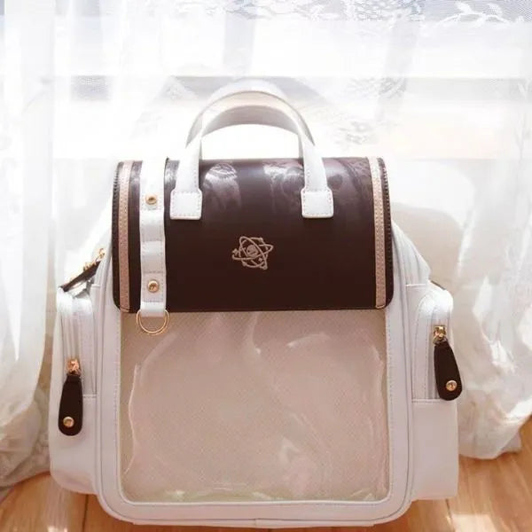 sac a dos vitrine brun