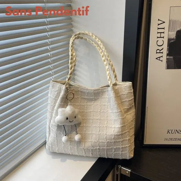 sac bandouliere sans pendentif couleur blanc