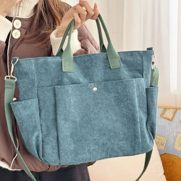 sac bandouliere en velours colete epais sangle ajustable