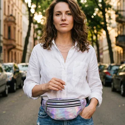 sac banane femme pour promenade main libre