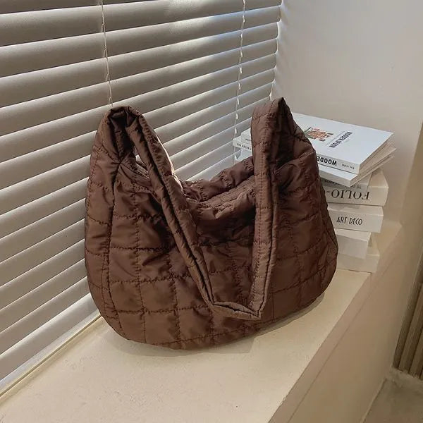 Tote bag femme simplicite urbaine brun