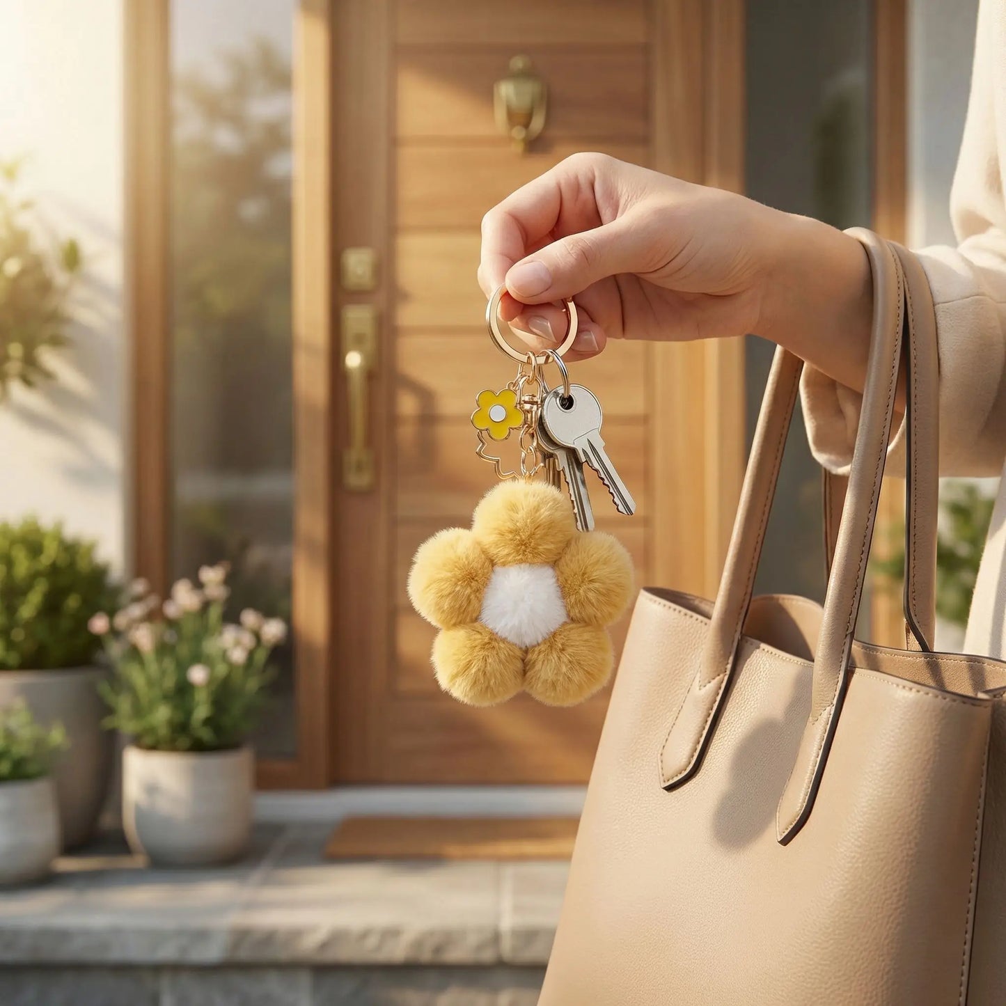 porte cle fleur facile a trouver dans votre sac