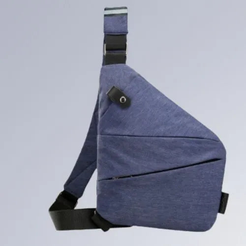 sac a bandouliere homme cote gauche poitrine