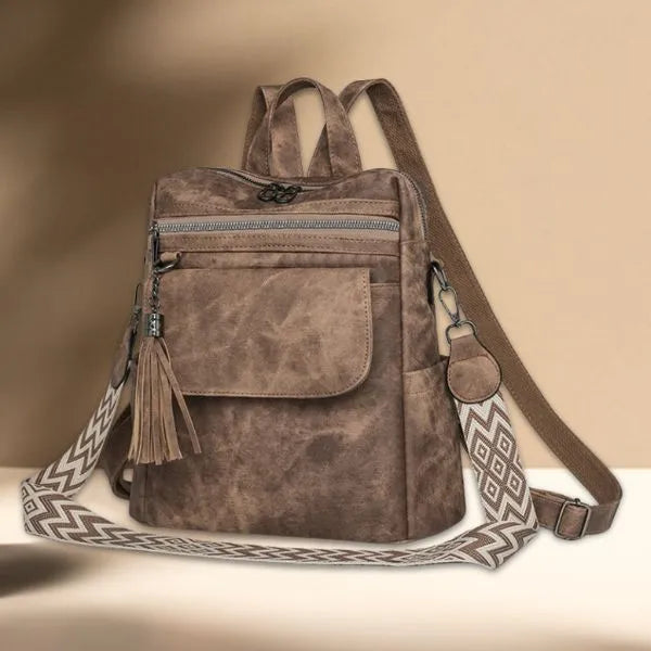 sac a dos femme brun