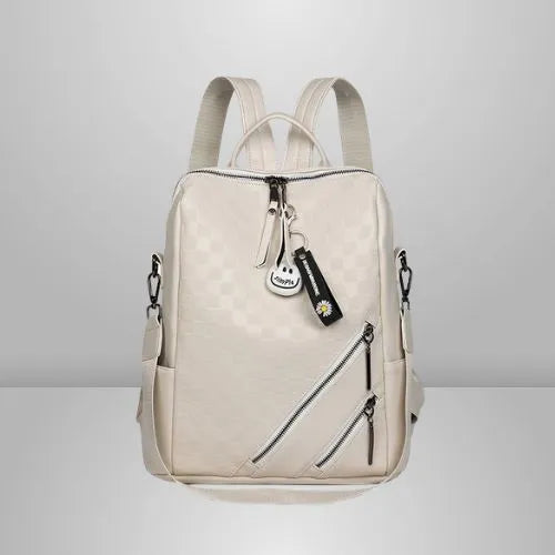 sac a dos femme elegant beige