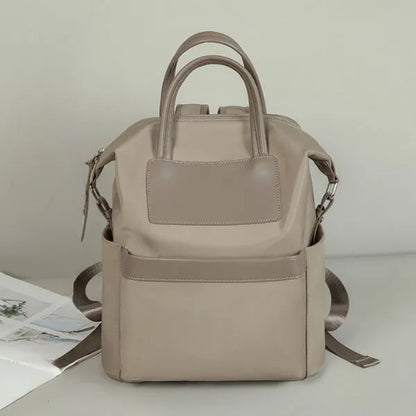 sac a dos femme tissu oxford beige