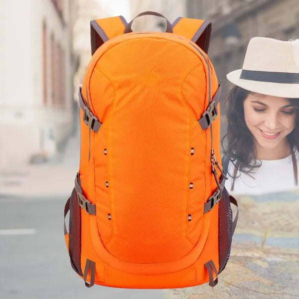 sac a dos impermeable pliable orange