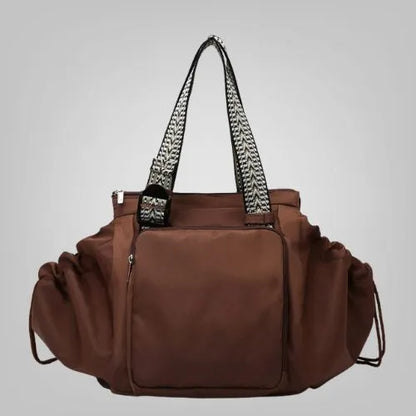sac a dos multi fonction 15 pochettes brun