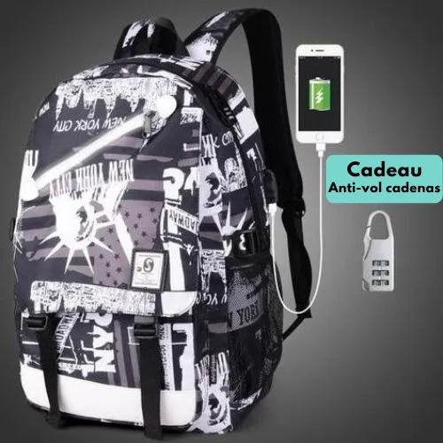 sac a dos new york anti-vol