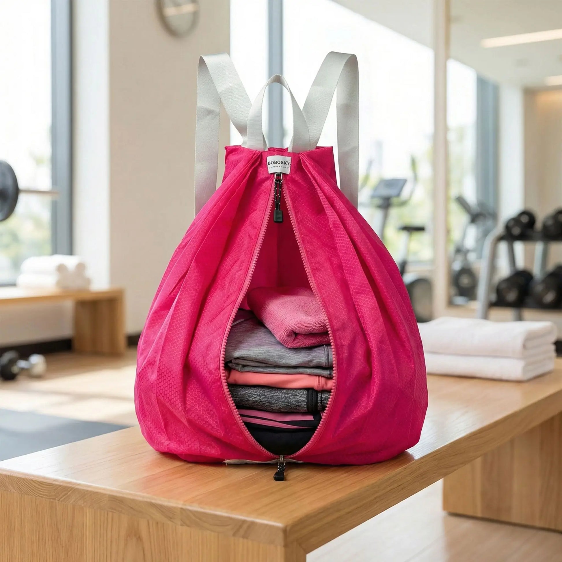 sac a dos nylon impermeable pratique pour le gym