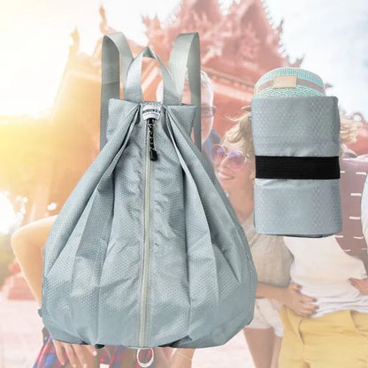 sac a dos pliable nylon impermeable gris