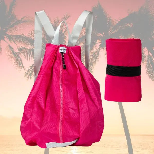 sac a dos pliable nylon impermeable rose