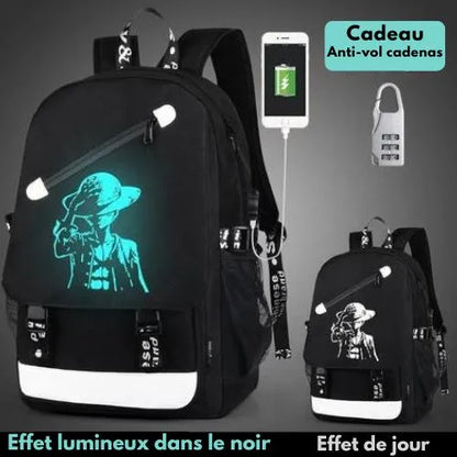 sac a dos reflecteur femme au chapeau anti-vol
