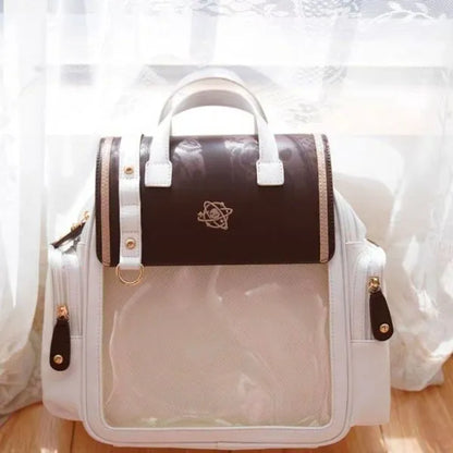 sac a dos vitrine brun