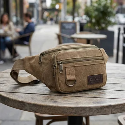 sac banane canvas robuste impermeable