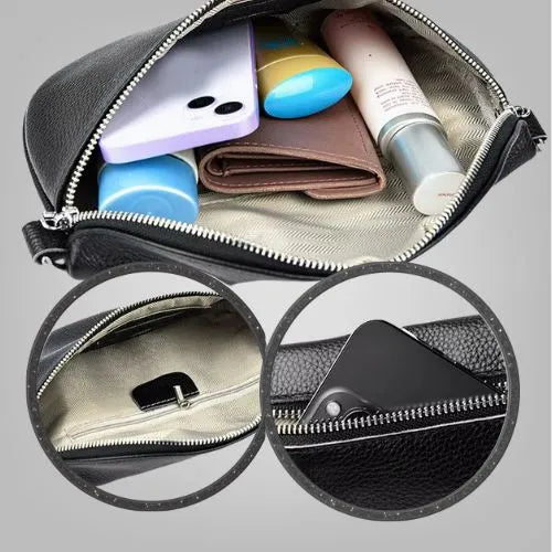 sac banane cuir detail et capacite