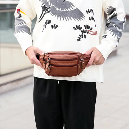 sac banane cuir homme porte a la taille