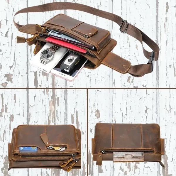 sac banane cuir organisation de vos essentiels