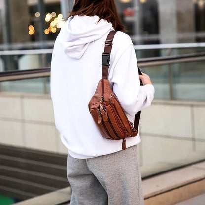 sac banane cuir porte en bandouliere