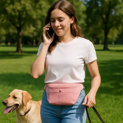 sac banane femme couleur rose poudre