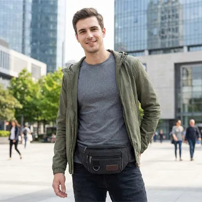 sac banane main libre pour les promenade en ville