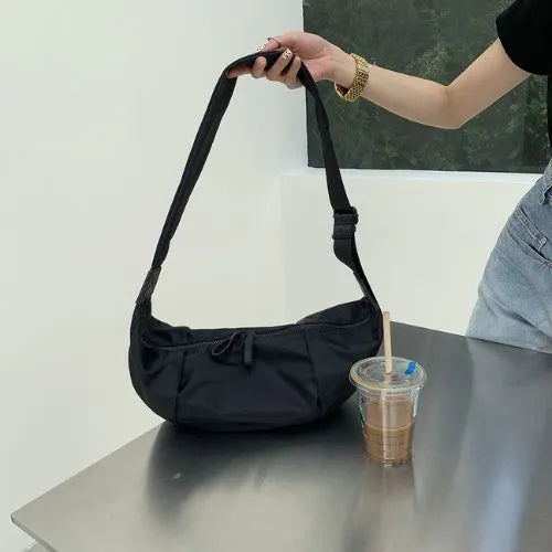 sac banane oxford noir