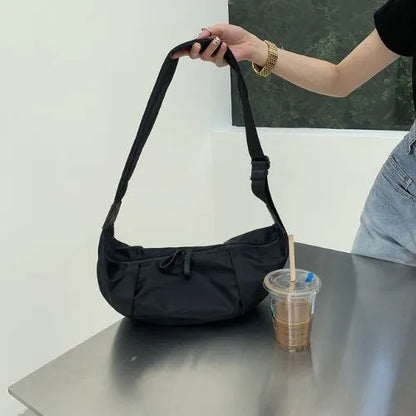 sac banane oxford noir