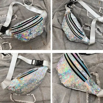 sac banane pvc reflechissant detail vue ensemble