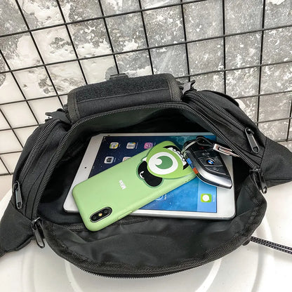 sac banane toile style coreen grand rangement