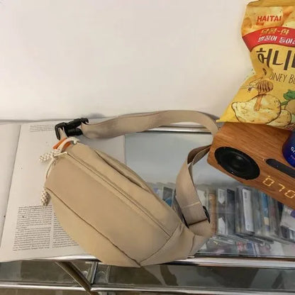 sac banane unisexe structure beige
