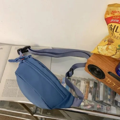 sac banane unisexe structure bleu