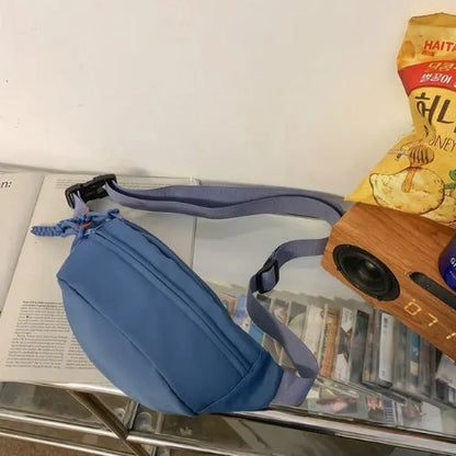 sac banane unisexe structure bleu