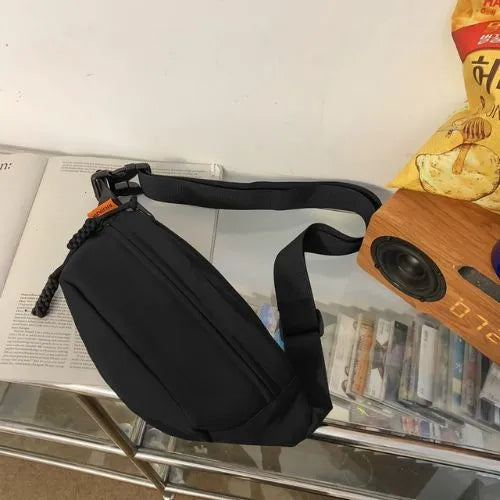 sac banane unisexe struture noir