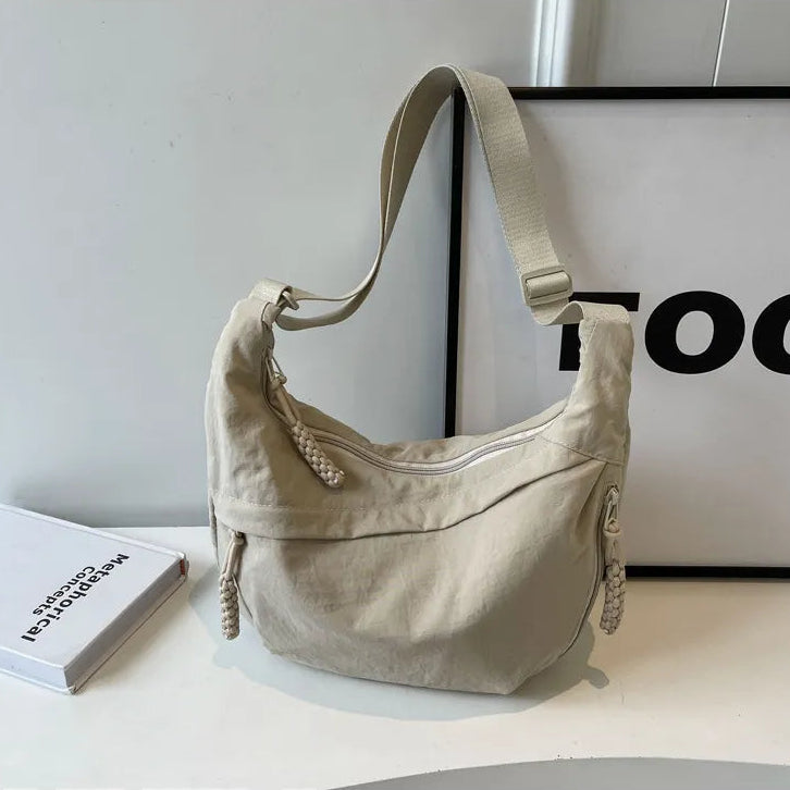 sac bandouliere femme grande capacite beige