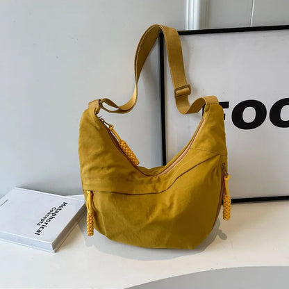 sac bandouliere femme grande capacite jaune moutarde