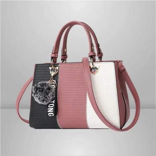 sac bandoulière femme | 7 poches tricolore | Pratique