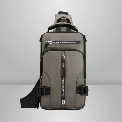 sac bandouliere homme impermeable beige fonce