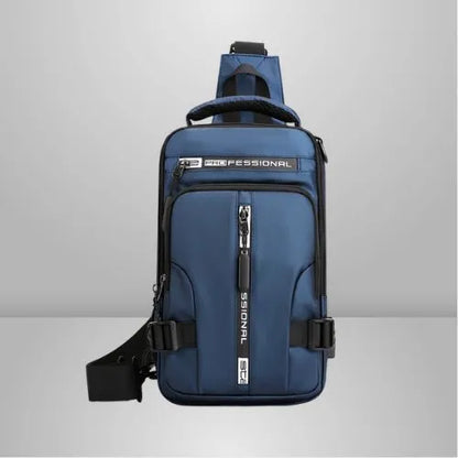 sac bandouliere homme impermeable bleu fonce