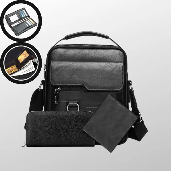 sac bandouliere homme pu cuir couleur noir