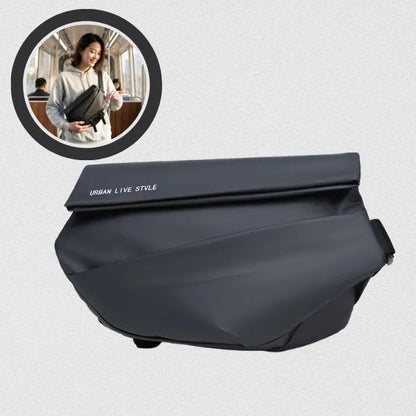 sac bandouliere impermeable unisexe moderne gris