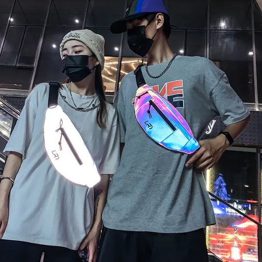 sac bandouliere reflecteur unisexe impermeable securitaire pour vos promenades nocturne