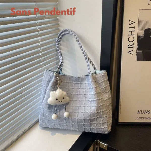 sac bandouliere sans pendentif couleur bleu