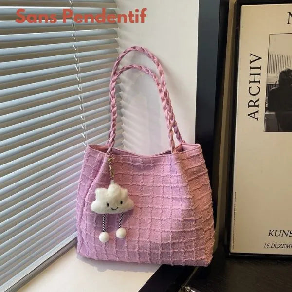 sac bandouliere sans pendentif couleur rose