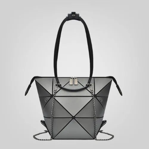 sac cabas 4 en 1 pliable gris fonce