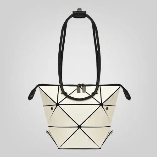 sac cabas 4 en 1 pliable trois dimension blanc