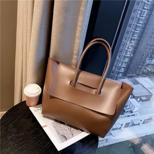 sac cabas femme brun