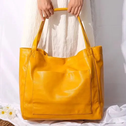 sac cabas femme jaune