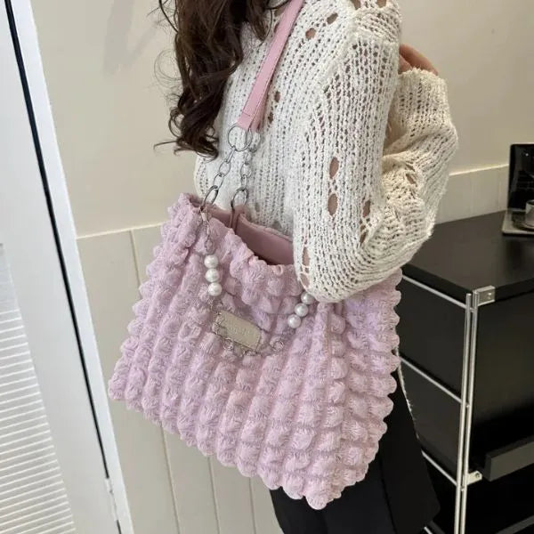 sac cabas texture compartiment principal spacieux