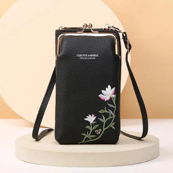 sac crossbody brode mini noir